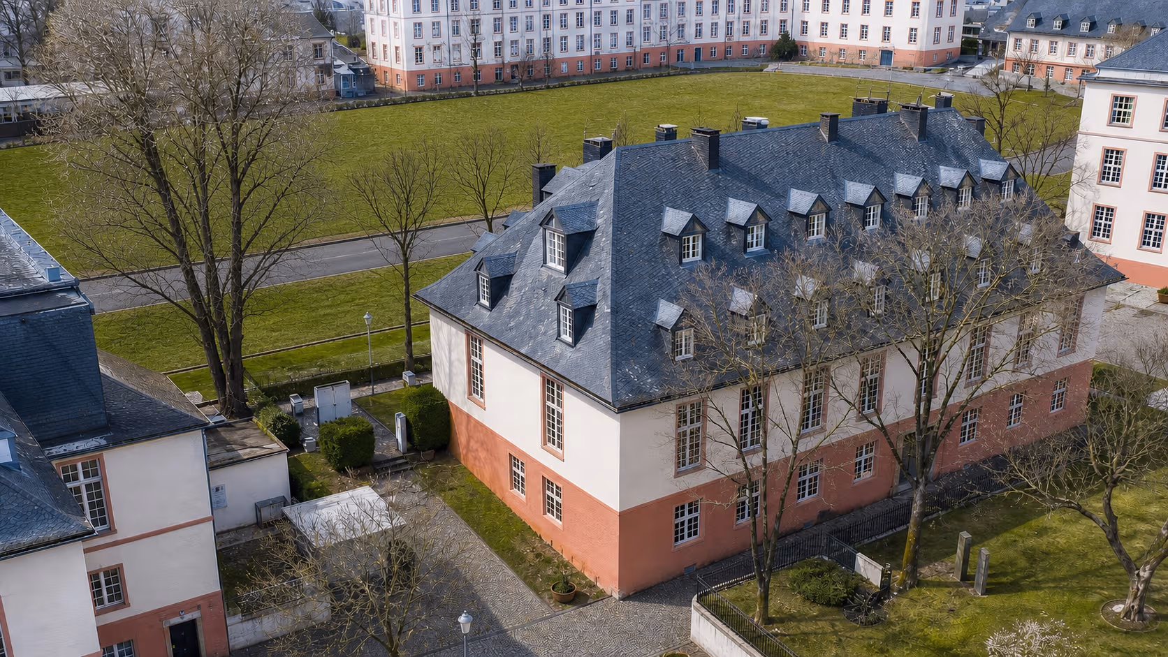 Luftaufnahme der Aura Eventlocation in Wetzlar